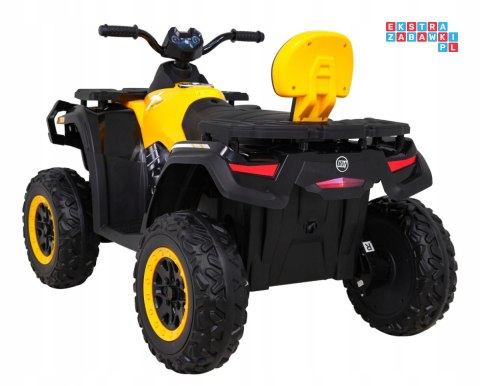 [outlet] [S615] Quad ATV XT-speed 4x80W 24V/10Ah EVA, pokrowiec, LED, MP3 - żółty