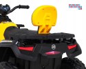 [outlet] [S615] Quad ATV XT-speed 4x80W 24V/10Ah EVA, pokrowiec, LED, MP3 - żółty