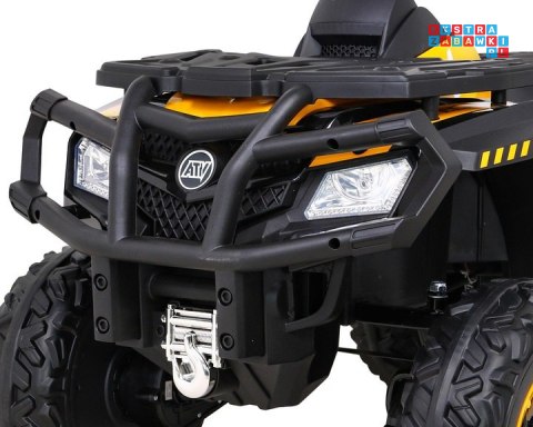 [outlet] [S615] Quad ATV XT-speed 4x80W 24V/10Ah EVA, pokrowiec, LED, MP3 - żółty