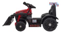 [ZP1001B] Traktor spychacz G320 dla najmłodszych na akumulator 1x25W 6V/5Ah ruchoma łyżka melodie klakson LED - czerwony