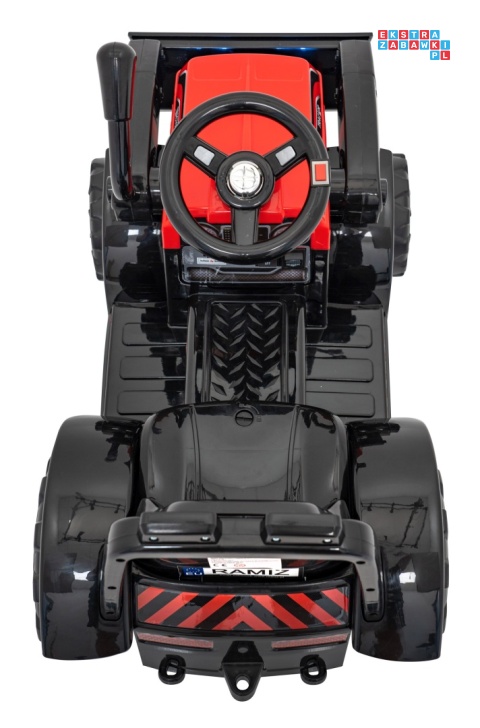 [ZP1001B] Traktor spychacz G320 dla najmłodszych na akumulator 1x25W 6V/5Ah ruchoma łyżka melodie klakson LED - czerwony