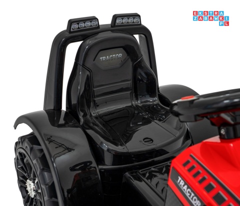 [ZP1001B] Traktor spychacz G320 dla najmłodszych na akumulator 1x25W 6V/5Ah ruchoma łyżka melodie klakson LED - czerwony