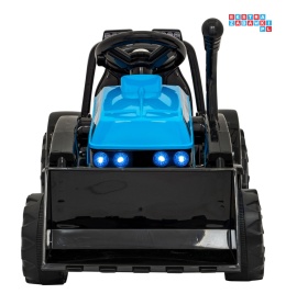 [ZP1001B] Traktor spychacz G320 dla najmłodszych na akumulator 1x25W 6V/5Ah ruchoma łyżka melodie klakson LED - niebieski