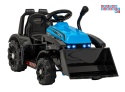 [ZP1001B] Traktor spychacz G320 dla najmłodszych na akumulator 1x25W 6V/5Ah ruchoma łyżka melodie klakson LED - niebieski
