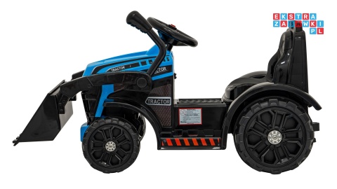 [ZP1001B] Traktor spychacz G320 dla najmłodszych na akumulator 1x25W 6V/5Ah ruchoma łyżka melodie klakson LED - niebieski