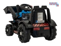 [ZP1001B] Traktor spychacz G320 dla najmłodszych na akumulator 1x25W 6V/5Ah ruchoma łyżka melodie klakson LED - niebieski