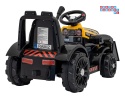[ZP1001B] Traktor spychacz G320 dla najmłodszych na akumulator 1x25W 6V/5Ah ruchoma łyżka melodie klakson LED - żółty