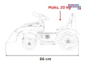 [ZP1001B] Traktor spychacz G320 dla najmłodszych na akumulator 1x25W 6V/5Ah ruchoma łyżka melodie klakson LED - żółty