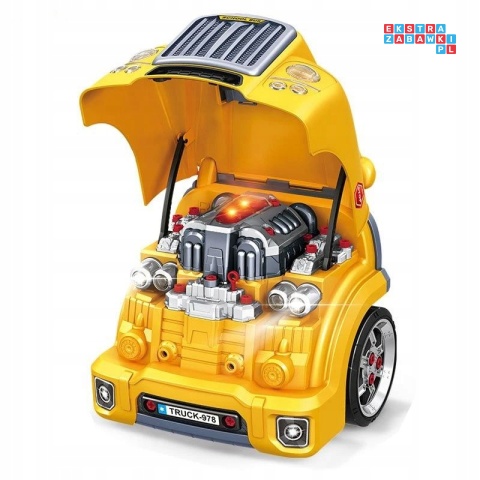 [ZWA.D001-1] Warsztat mechanika autobus silnik auto do rozkręcania - żółty