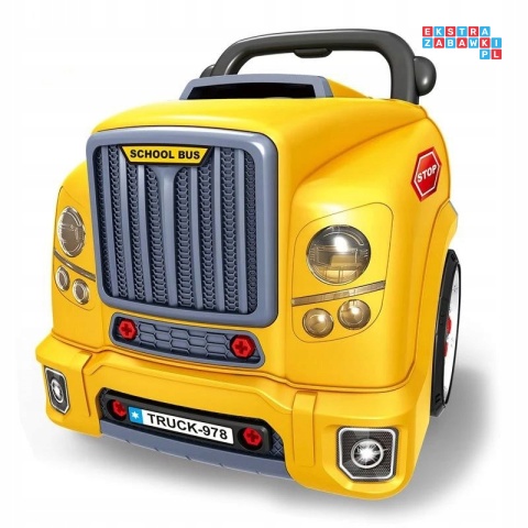 [ZWA.D001-1] Warsztat mechanika autobus silnik auto do rozkręcania - żółty