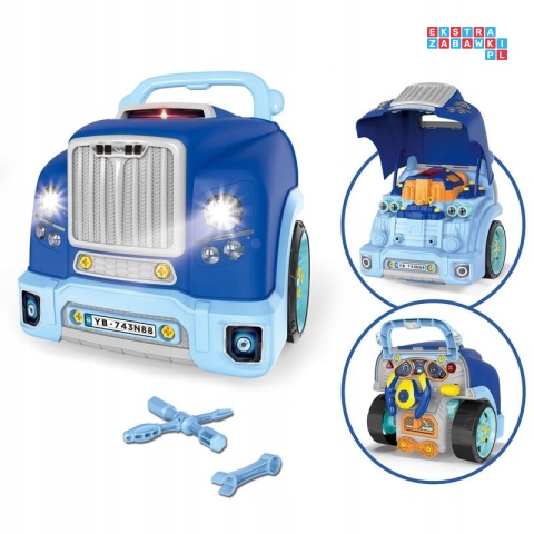 [ZWA.D001-4] Warsztat mechanika autobus silnik auto do rozkręcania - niebieski