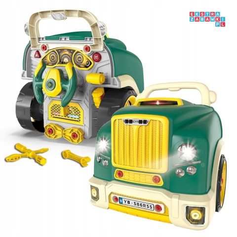 [ZWA.D001-3] Warsztat mechanika autobus silnik auto do rozkręcania - zielony