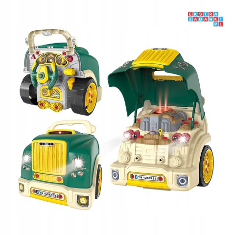 [ZWA.D001-3] Warsztat mechanika autobus silnik auto do rozkręcania - zielony