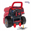 [ZKT.008-978] Warsztat mechanika samochód ciężarowy silnik auto do rozkręcania z pilotem - czerwony