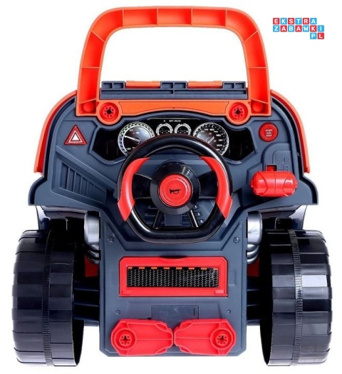 [ZWA.008-979] Warsztat mechanika samochód terenowy silnik auto do rozkręcania z pilotem - pomarańczowy