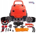 [ZWA.008-979] Warsztat mechanika samochód terenowy silnik auto do rozkręcania z pilotem - pomarańczowy