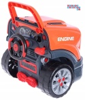 [ZWA.008-979] Warsztat mechanika samochód terenowy silnik auto do rozkręcania z pilotem - pomarańczowy