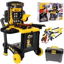 [ZWA.008-928] Warsztat na kółkach walizka narzędzia dla dzieci zestaw dla majsterkowicza