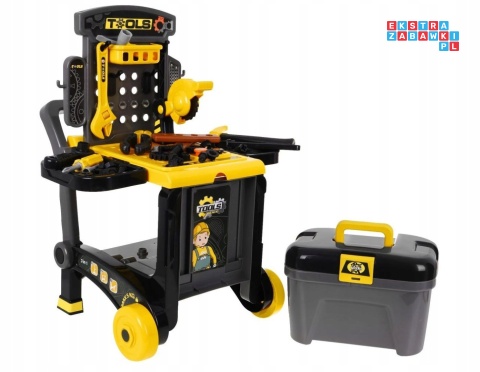 [ZWA.008-928] Warsztat na kółkach walizka narzędzia dla dzieci zestaw dla majsterkowicza