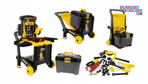 [ZWA.008-928] Warsztat na kółkach walizka narzędzia dla dzieci zestaw dla majsterkowicza