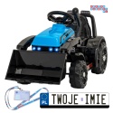 [ZP1001B] Traktor spychacz G320 dla najmłodszych na akumulator 1x25W 6V/5Ah ruchoma łyżka melodie klakson LED - niebieski