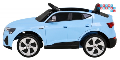 [QLS-6688] Audi E-Tron Sportback na akumulator 4x25W 12V/7Ah Pilot Wolny Start MP3 LED - niebieski