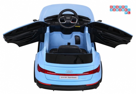 [QLS-6688] Audi E-Tron Sportback na akumulator 4x25W 12V/7Ah Pilot Wolny Start MP3 LED - niebieski