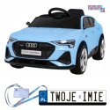 [QLS-6688] Audi E-Tron Sportback na akumulator 4x25W 12V/7Ah Pilot Wolny Start MP3 LED - niebieski