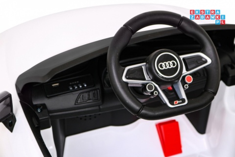 [A300] Audi R8 LIFT na akumulator 2x35W 12V/7Ah Pilot EVA MP3 LED - biały