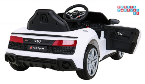 [A300] Audi R8 LIFT na akumulator 2x35W 12V/7Ah Pilot EVA MP3 LED - biały