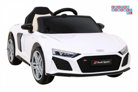 [A300] Audi R8 LIFT na akumulator 2x35W 12V/7Ah Pilot EVA MP3 LED - biały