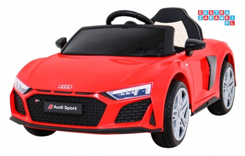 [A300] Audi R8 LIFT na akumulator 2x35W 12V/7Ah Pilot EVA MP3 LED - czerwony
