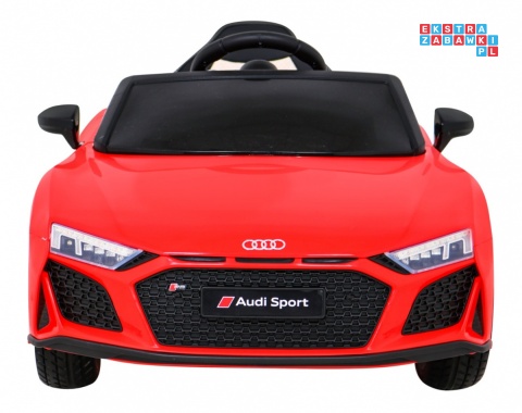 [A300] Audi R8 LIFT na akumulator 2x35W 12V/7Ah Pilot EVA MP3 LED - czerwony