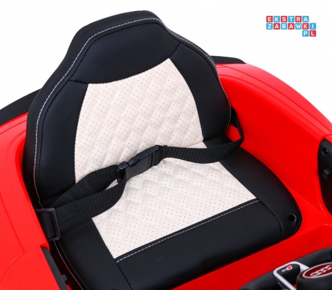 [A300] Audi R8 LIFT na akumulator 2x35W 12V/7Ah Pilot EVA MP3 LED - czerwony