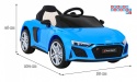 [A300] Audi R8 LIFT na akumulator 2x35W 12V/7Ah Pilot EVA MP3 LED - niebieski