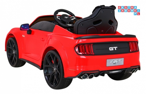 [SX2038] Ford Mustang GT na akumulator 2x35W 12V/7Ah Regulacja siedzenia Pilot LED EVA - czerwony