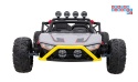 [JS3168] Buggy Racing 5 na akumulator 2x200W 24V/7Ah Pilot Audio LED Wolny Start - szary
