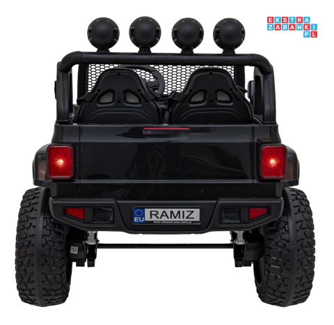 [JL213] Terenowe OFF-ROAD 3.0 dwuosobowe na akumulator 4x35W 12V/14Ah Pilot Wolny Start Audio LED - czarny