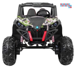 [XMX-603-MP4] Buggy SuperStar na akumulator 4x45W 24V/7Ah MP4 Pilot Bagażnik LED - moro