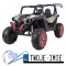 [XMX-603-MP4] Buggy SuperStar na akumulator 4x45W 24V/7Ah MP4 Pilot Bagażnik LED - moro