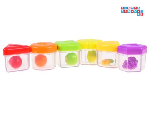 Interaktywna LOKOMOTYWA Sorter + kolorowe klocki Muzyka + światło ZA0104