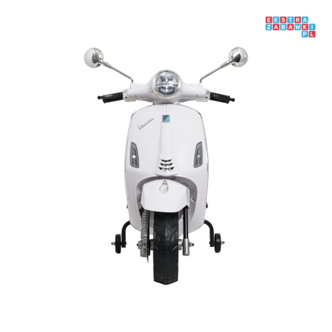 [LQ-051] Skuter Vespa ROMA na akumulator 2x35W 12V/7Ah EVA wolny start ekoskóra Bluetooth - biały