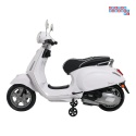 [LQ-051] Skuter Vespa ROMA na akumulator 2x35W 12V/7Ah EVA wolny start ekoskóra Bluetooth - biały