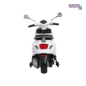 [LQ-051] Skuter Vespa ROMA na akumulator 2x35W 12V/7Ah EVA wolny start ekoskóra Bluetooth - biały