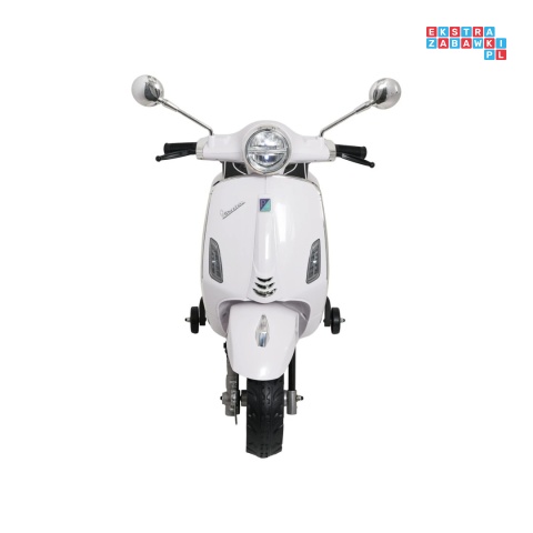 [LQ-051] Skuter Vespa ROMA na akumulator 2x35W 12V/7Ah EVA wolny start ekoskóra Bluetooth - biały