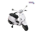 [LQ-051] Skuter Vespa ROMA na akumulator 2x35W 12V/7Ah EVA wolny start ekoskóra Bluetooth - biały