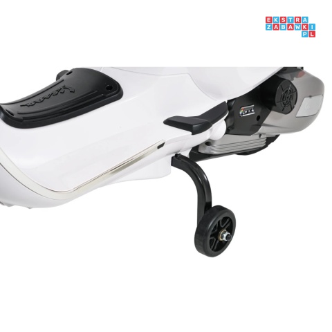 [LQ-051] Skuter Vespa ROMA na akumulator 2x35W 12V/7Ah EVA wolny start ekoskóra Bluetooth - biały