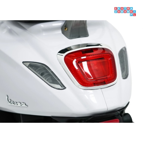 [LQ-051] Skuter Vespa ROMA na akumulator 2x35W 12V/7Ah EVA wolny start ekoskóra Bluetooth - biały