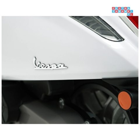 [LQ-051] Skuter Vespa ROMA na akumulator 2x35W 12V/7Ah EVA wolny start ekoskóra Bluetooth - biały