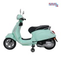 [LQ-051] Skuter Vespa ROMA na akumulator 2x35W 12V/7Ah EVA wolny start ekoskóra Bluetooth - miętowy
